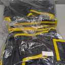 OKF 6-Piece Tool Belt with Suspenders,Magnetic Phone Holder and Hand Drill Tool Pouch Tool Rig for Framers Electrician 1680D Polyester Fabric,20 pockets,Black & Yellow,36-49In,5.5lb