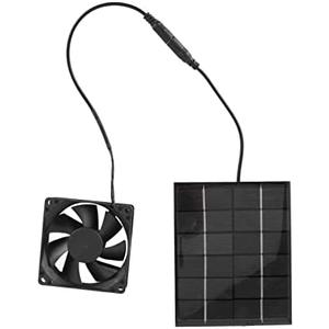 Solar Panel Fan, 2W Greenhouse Ventilation Solution Exhaust Air Ventilation Heat Dissipation Tool, Solar Panel Powered Fan Mini Ventilator, Solar Fan Exhaust Fan, For Greenhouse Shed