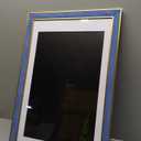 Suede 14x22 Frame - Single Frame, Christmas Elegant Sky Blue 14 x 22 Poster Frame with Mat for 12x18, 14x22 Picture Frames for Artwork, Puzzles, Photos and Movie Posters