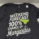 Weekend Forecast 100% Chance Of Margaritas Funny Marg Lover T-Shirt, L