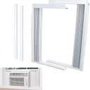 LBG Products Window Air Conditioner Side Panel and Frame Set,AC Accordion Filler Kit,Fits Most 10000BTU Window Air Conditioners