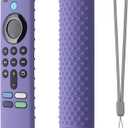 Silicone Cover Compatible with Fire TV Stick (3rd Gen) Remote Firestick Remote Cover for Firesticksticktv Silicone Protective Case Sleeve(Lavender Gray)