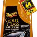 Meguiar's Gold Class Car Wash - Get Professional Results in a Foam Cannon or as a Bucket Wash - Get a Clean and Glossy Finish That's Safe for All Paint Types - 64 Oz
