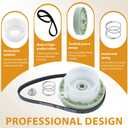 W10913953 49tyz-e120a1 Washer Shift Actuator with W10721967 Washer Pulley Clutch Kit & W10006384 Drive Belt Compatible for Whirl-Pool Ken-More May-tag by MIFLUS