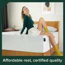 ZINUS 12 Inch Green Tea Memory Foam Mattress [New Version], Full, Fiberglass free, Medium Firm Feel, Zoned Pressure Relief, Certified Safe Foams & Fabric, Mattress in A Box (White)