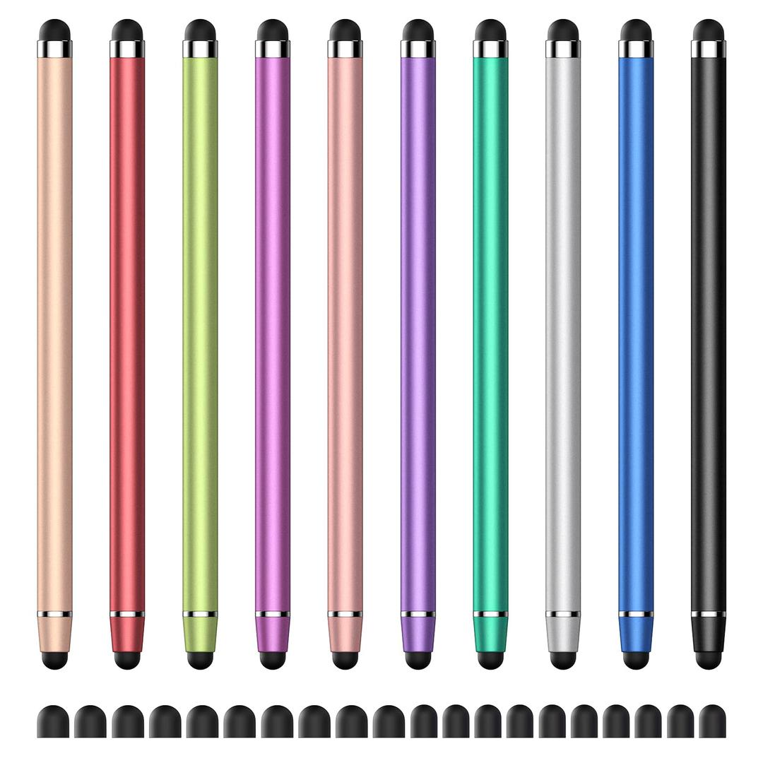 Stylus Pen for Touchscreen,2 in 1 High Precision and Sensitivity Stylus, Stylus Pen for iPad/iPhone/Android/Samsung Smartphone and Tablets, Compatible with Touch Screens(9Colors Stylus)