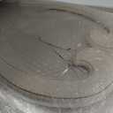 Rustic White Unique Mirror 28 X 12 Inch, Hanging Distressed Finish Wood Farmhouse Entryway Mirror Decor for Wall, Vintage Scalloped Mirrors for Living Room Bedroom Bathroom