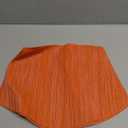 SHACOS Round Table Placemats Set of 4 Wedge Placemats Heat Resistant Woven Vinyl Table Mats for Round Table Wipe Clean (4, Orange)