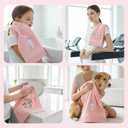 2 Pcs Pink Rose Hand Towels for Bathroom Decorative Rose Flower Bathroom Towels Embroidered 100% Cotton Spring Floral Hand Towels 13.4x29 Inch for Guest Room Valentine Gift (Pink,Rose)