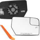 Passenger Side Mirror Compatible with 2012 2013 2014 2015 2016 2017 Ford Expedition, 2012-2014 Lincoln Navigator - Right Side Mirrors Replacement Glass with backing plate, Power Heated