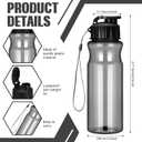 Tioncy 20 Pieces Plastic Water Bottles for Adults Bulk 17 oz Sport Drink Bottles with Handle Strap Lightweight Leakproof Drink Flip Top cups for Party Outdoor(Black,fresh style)