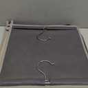 BOOMIBOO Hanging Closet Organize and Shelves5-Hanging Shelf with 2 Side PocketsStorage Foldable Grey (1)