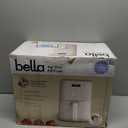 bella 4Qt Slim Air Fryer, Fits-anywhere Kitchenware, EverGood Ceramic Nonstick Coating, Adjustable Temperature, 6 Preset Cooking Options, 60 Min Auto Shutoff w Audible Tone, 3.3lb Capacity, Oatmilk