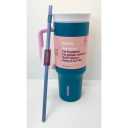Owala Tickle Me Teal Blue Stainless Steel Travel Tumbler Mug 40 oz