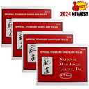 Mahjong Card 2024 Official Revision, 4Pcs Large Size Mah Jongg Card Set for Parties, Game & Outdoor