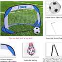Soccer Goals Set for Backyard, 4x2.5FT Portable Pop Up Soccer Nets with Carrying Bag for Indoor Outdoor Games Practice Training Great for Kids and Adults