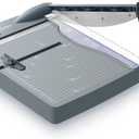 Firbon 12" Guillotine Paper Cutter, Heavy Duty 30-Sheet Capacity Trimmer for Cardstock, Photos, Scrapbooking, Office, Classroom, Studio (Gray)