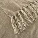 Chenille Throw Blanket for Couch with Tassels,50"X60" Soft Cozy Lightweight Knitted Boho Decorative Blankets for Bed and Sofa,Taupe