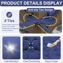 Porch Swing Cushions 60 inch Waterproof & Fade Resistant Thicken 5" Outdoor Swing Cushions 3 Seater Replacement with Backrest & Ties Patio Swing Cushions for Outdoor Furniture (Navy Blue), 60x40 inch