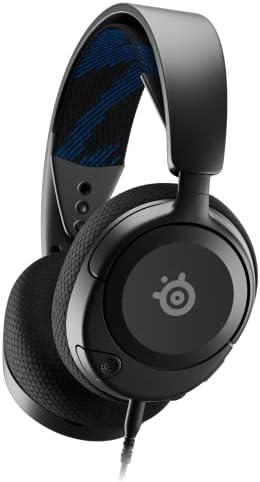 SteelSeries New Arctis Nova 1P Multi-System Gaming wired Headset — Hi-Fi Drivers — 360° Spatial Audio — Comfort Design — Durable — Lightweight—Noise-Cancelling Mic — PS5/PS4, PC, Xbox, Switch - Black