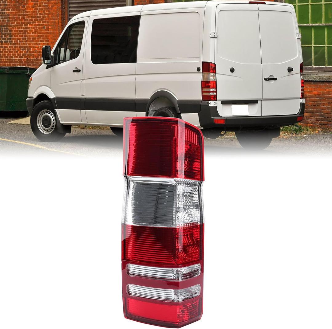 Tail Light Compatible with 2007-2018 Mercedes-Benz Dodge Freightliner Sprinter 2500/3500 No Bulbs(Left Driver Side)