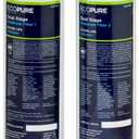 EcoPure Dual Stage Under Sink Replacement Water Set (ECODWF) | NSF Certified | Fits ECOP20 System | 6-Month Filter Life, 2 Count (Pack of 1)