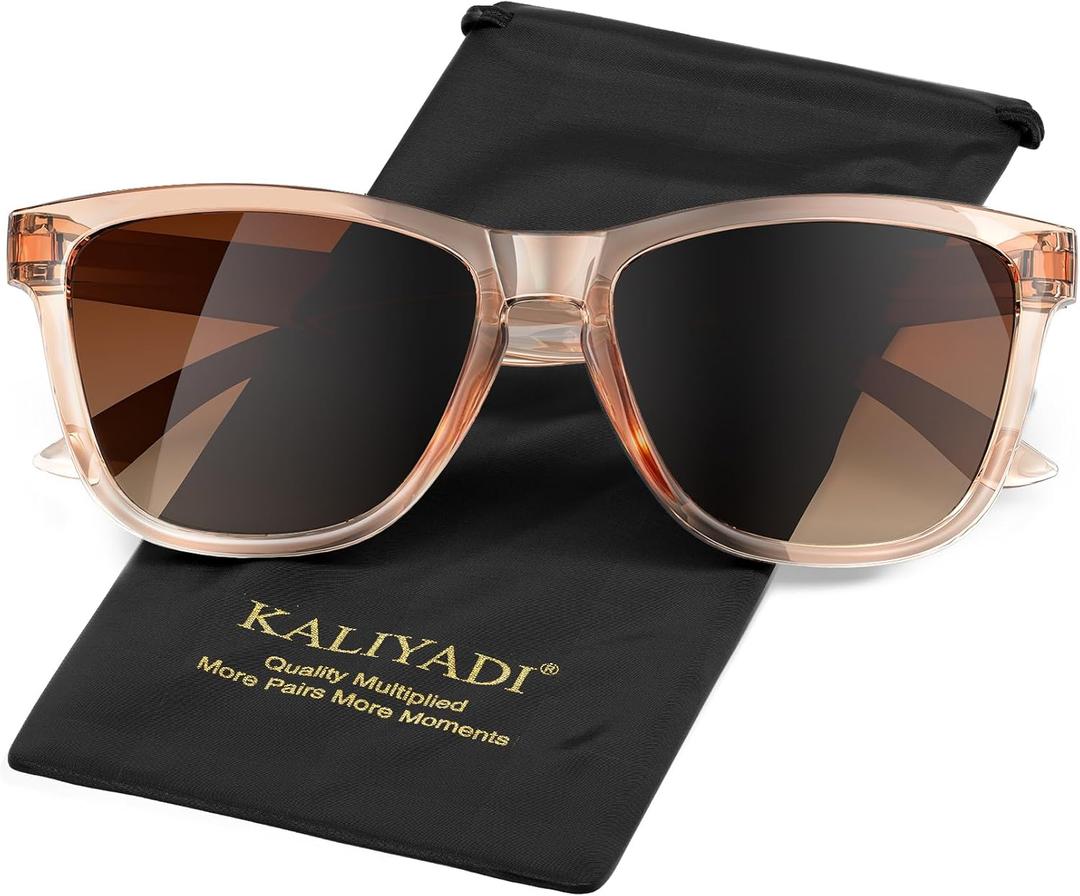 KALIYADI Womens-Sunglasses Polarized Sunglasses Womens: Retro Trendy Sun Glasses with UV400 Protection for Travel Driving