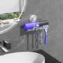 Razor Holder Shower - Suction Cup Razor Hanger with 3 Hooks & Shaving Cream Shelf, Suction Cup Shaver Holder for Towels, Sponges(Silver)