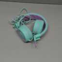 ELECDER i37 Kids Headphones Children Girls Boys Teens Foldable Adjustable On Ear Headphones 3.5mm Jack Compatible Cellphones Computer MP3/4 Kindle School Tablet Green/Purple