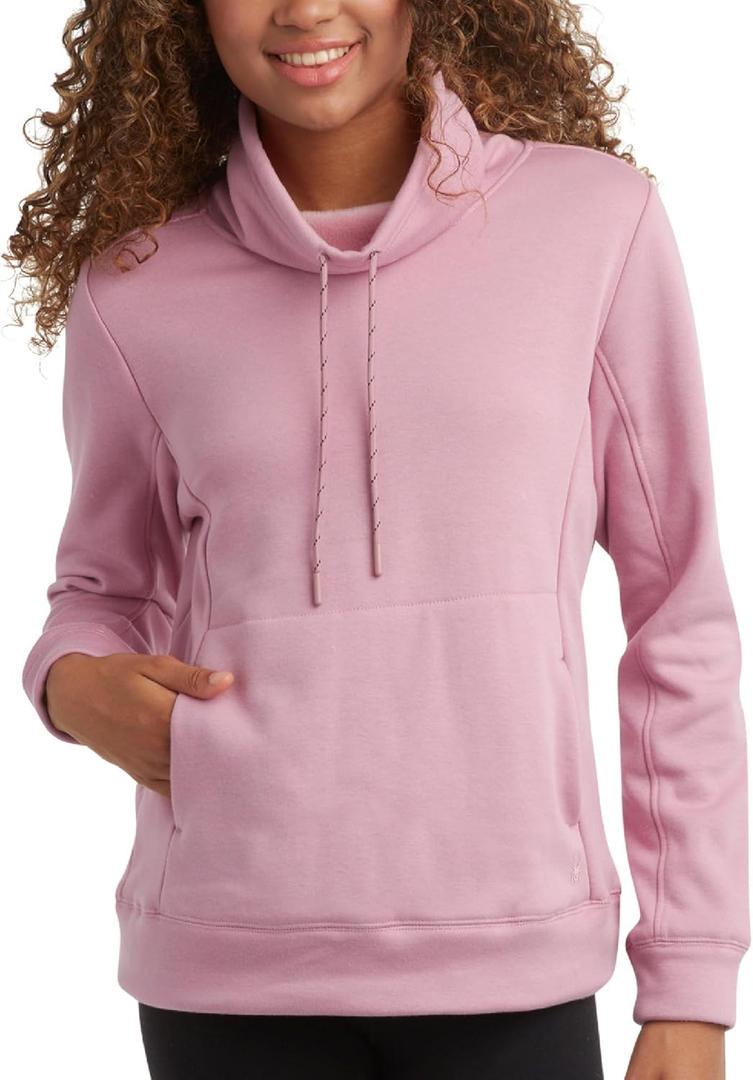Spyder Womens Sweatshirt - Wind-Resistant Athletic Mock Neck Womens Tops - Plush Fleece Pullover Sweatshirts for Women (Medium, Orchid)