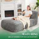 Hobestluk Large Bean Bag Chairs Sofa for Adults Giant BeanBag Couch Lounger