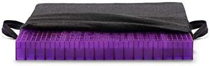Purple Double Seat Cushion | Pressure Reducing Grid Designed for Ultimate Comfort | Designed for Office Chairs, Full | Made in The USA