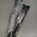 Adjustable Tension Curtain Rod 30 to 64 inches, Spring Curtain Rod for Windows Tension Rod No Drill, Spring Tension Curtain Rod for Window, Bathroom, Doorway, Black