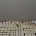 jkxoo 26" L x 14" W Gold Sink Protectors for Kitchen Sink, Metal Sink Rack for Bottom of Sink, Sink Grate for Bottom of Kitchen Sink Rear Drain Hole with Corner Radius, Stainless Steel Sink Protector