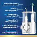 Waterpik Sensonic Complete Care Water Flosser and Rechargeable Electric Toothbrush Combo Set for Teeth Cleaning and Flossing, CC-04, White