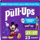 Pull-Ups Boys' Potty Training Pants, Size 2T-3T Training Underwear (16-34 lbs), 23 Count