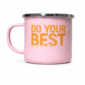 Do Your BEST - 12 Oz Pink Stainless Steel Camping Mug