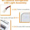 2PCS-W11484836 LED Light Module Compatible with Whirlpool,Jenn-Air, KitchenAid, Maytag, Refrigerators PS16221127, AP6990553,EAP16221127, W11229041 Refrigerator LED Light Module Assembly