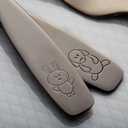 ANNOVA Kids Silverware Children's Safe Flatware Set Stainless Steel - Children Forks, Children Tablespoons, Toddler Utensils, Metal Cutlery Set for LunchBox (Black Gold, 6)