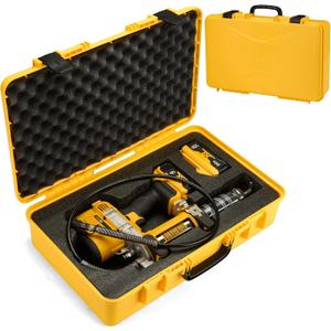 Hard Shell Case for Dewalt DCGG571M1/ DCGG571B 20V Max Grease Gun kit | High-Density Protective Foam | Portable Organizer Travel Carrying Storage Bag for Batteries Accessories with Handle | CASE ONLY