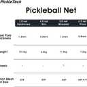 PICKLETECH 4.0 Slim Version Portable Pickleball Nets Outdoor Game 22 FT Pickleball Net-USAPA Regulation Size-Pickle Ball Net System with Carrying Bag for Driveway