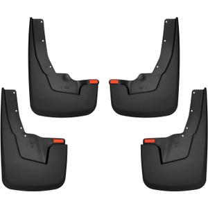 Husky Liners Front & Rear Mud Guards | Fits 2019-2024 Ram 1500 (New Body Style) w/OEM Fender Flares (Will NOT fit Models w/Out OEM Flares, Black, 4 Pc | 58136