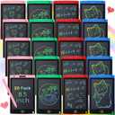 Zhehao 20 Pack LCD Writing Tablet for Kids: 8.5 Inch Colorful Drawing Doodle Boards - Reusable Erasable Doodle Board Educational Learning Toys Gifts for Toddlers Ages 3-8 Party Favors(Vibrant,Classic)