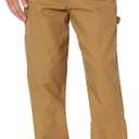 Wrangler Authentics Men's Fleece Lined Carpenter Pant (34W x 30L, Autumn Khaki)