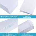 MaxGear Postcards Blank Printable Postcards Paper, Thank You Card for Laser and Inkjet Printer, Heavyweight Perforated Cardstock, 4 Printable Cards/Sheet, 100 Christmas Gift Cards, 4.25" x 5.5"