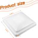 RV Vent Cover 14" Roof Vent Lid for Universal RV, Trailer, Camper, Motorhome Roof Replacement Ceiling Vent Covers, Plastic Square Skylight Cover Liftable, 1 Pack White