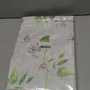 Vinyl Tablecloth with Flannel Backing - Waterproof, Oil-Proof, Easy to Clean -Plastic Table Cloth - Perfect for Dining Tables, Kitchen Tables, Parties (White Flowers, 6084 Inch Rectangular)