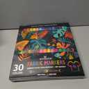 2 x WINSONS 30 Fabric Markers Pens Set, Indelible & Permanent Fabric Paint Pens, Fine Tip Textile Marker Pen for Clothing, Laundry-Safe Art Markers, Non-Toxic, Quick-Dry