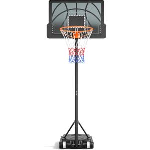 Kids Basketball Hoop, 3.6-7 FT Height Easy Adjustable, Portable Basketball Hoop Outdoor Indoor for Kids/Teens/Youth, 30" Backboard