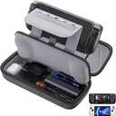 JSAUX Carrying Case Compatible with Steam Deck/ROG Ally, Protective Hard Shell Travel Case Fits Charger & Dock, Portable Bag for Steam Deck OLED/ROG Ally X